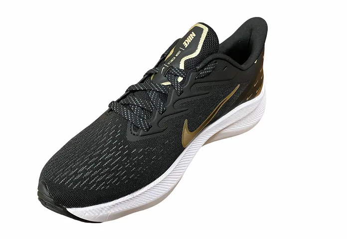 Natural Foot Flex Design Nike scarpa da corsa da donna Zoom Winflo 7 PRM CV0140 001 nero-oro