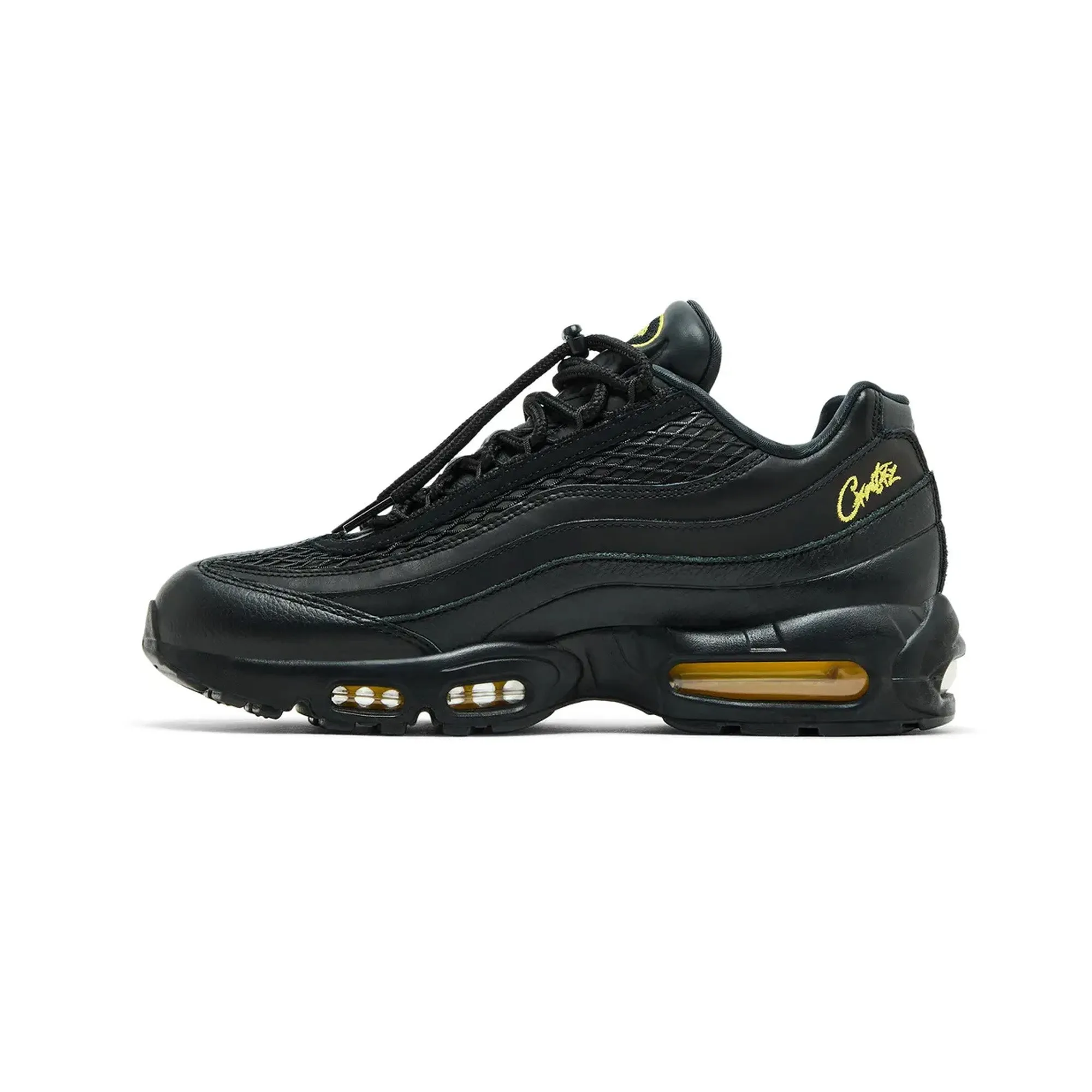 wide - toe - box - feature shoes Nike Air Max 95 'Corteiz Honey Black' (2025)