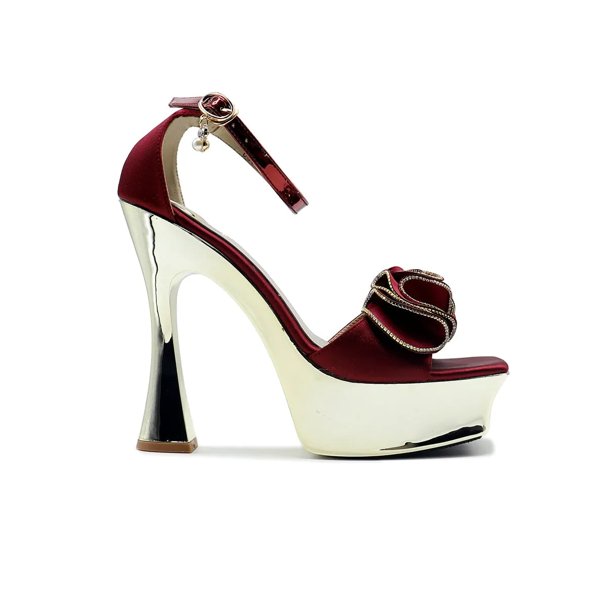 Maroon Bridal Sandal 066706 Night Out Dressy Sandals
