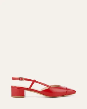 Comfortable Backstrap FRANCESCA LOW HEELS SALSA LEATHER