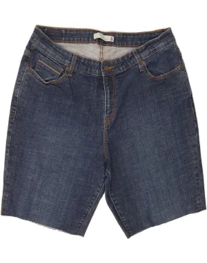 Anti Slip Grip Technology Sporty Performance LEVI'S Womens Denim Shorts US 18 2XL W36 Navy Blue Cotton