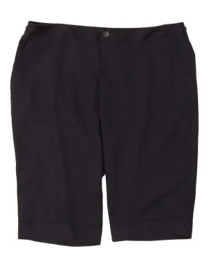 DOCKERS Womens Chino Shorts US 22 3XL W42  Navy Blue Cotton checked shorts spandex blend