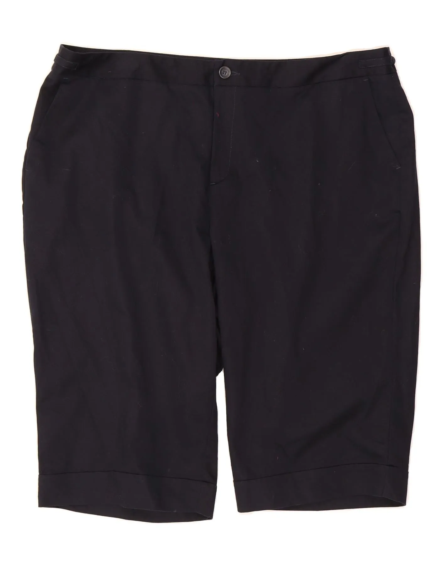 DOCKERS Womens Chino Shorts US 22 3XL W42  Navy Blue Cotton checked shorts spandex blend