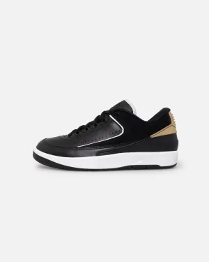 Jordan Women's Air Jordan 2 Retro Low Black Torsion control Rubber Sole