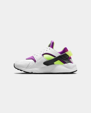 Nike Women's Air Huarache White/Neon Yellow Weatherproof Protective Coating