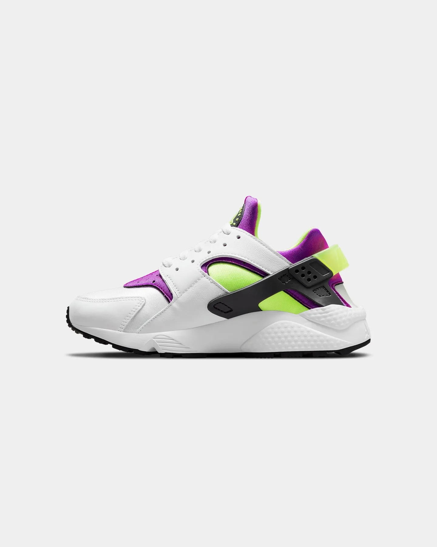 Nike Women's Air Huarache White/Neon Yellow Weatherproof Protective Coating