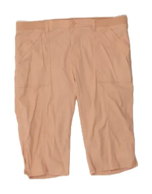LEE Womens Relaxed Fit Mid Rise Bermuda Shorts US 18 2XL W38 Pink Cotton home renovation