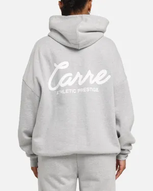 Durable Zipper Mountain Climbing Carre Prestige Script Hoodie Grey Marle