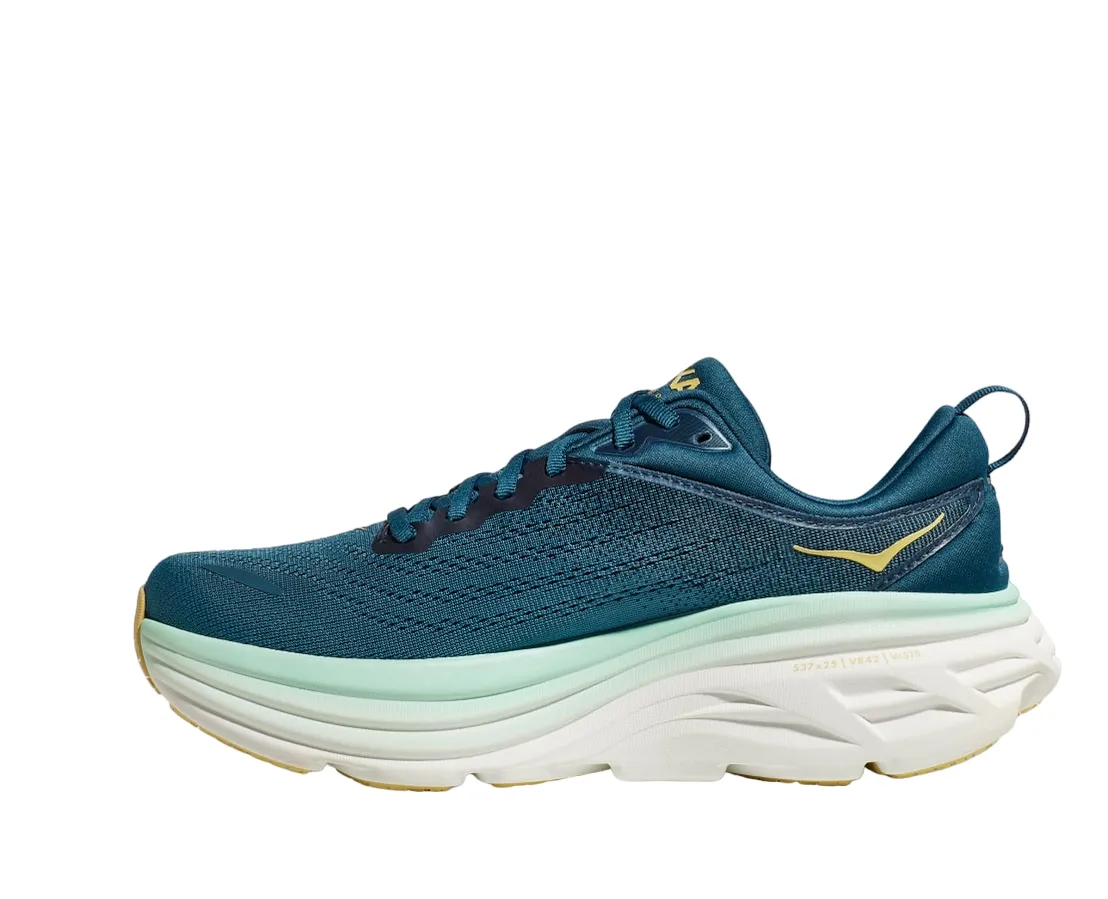 Hoka One One scarpa da corsa da uomo M Bondi 8 1123202/MOBS oceano blu Molded EVA Insert ankle - support running wear