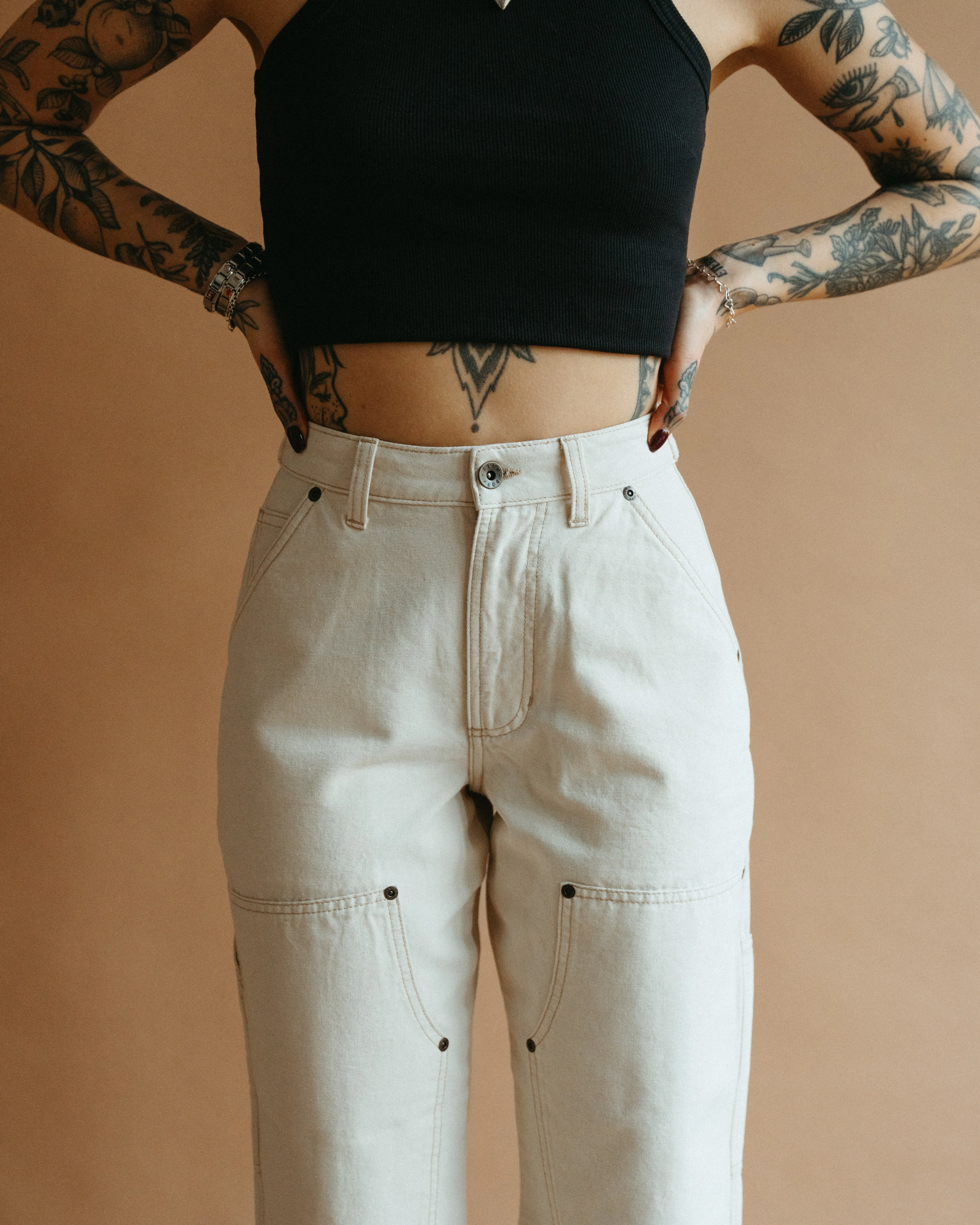Albion Carpenter Pant - Ecru Core Fit FourWayStretch