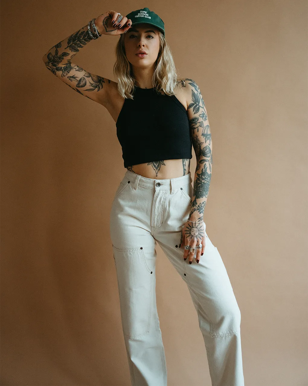 Albion Carpenter Pant - Ecru Eco Dye Process Lightweight Wear