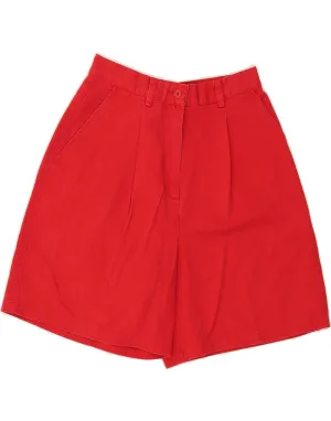 RALPH LAUREN Womens High Waist Pegged Chino Shorts US 6 Medium W26 Red Nylon shorts