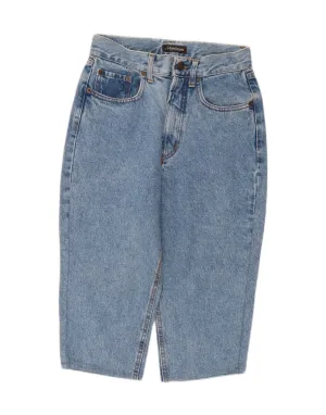 VINTAGE Womens Denim High Waist Bermuda Shorts  W29 Medium Blue Cotton Luxury Feel Sleek Look