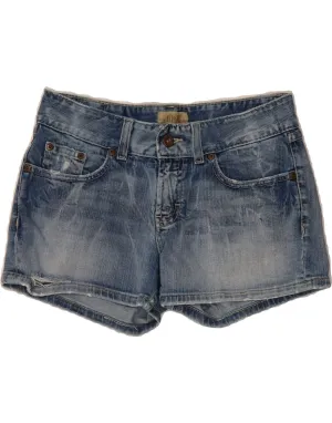 BKE Womens Denim Shorts W28 Medium  Blue Cotton Non Restrictive Waistband