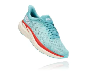 Hoka One One scarpa da corsa da donna Clifton 8 1119394/AEBL aquarelle/eggshell blue high - arched running shoes running in a color run shoes
