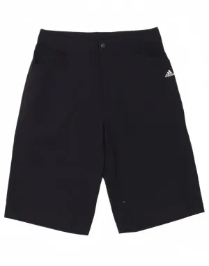 ADIDAS Womens Bermuda Shorts UK 16 Large W30 Navy Blue Polyamide Evening Wear Stretch Wear