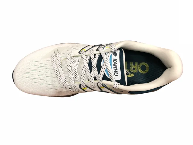 Karhu scarpa da corsa da uomo Synchron Ortix F100314 white-indial teal soft - ground shoes Enhanced Traction Tread