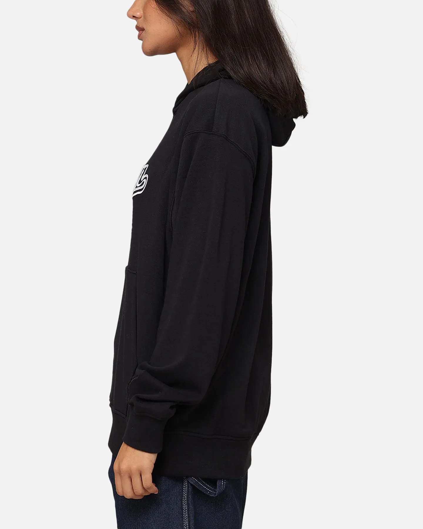 Seamless Side Panels Ergonomic Armholes Jordan Flight MVP Fleece Pullover Hoodie Black