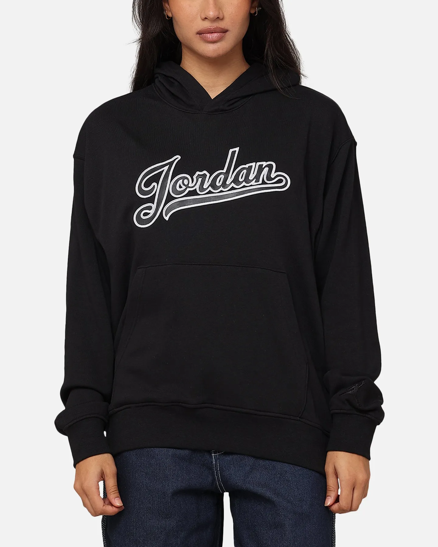 Unisex Design Leisure Apparel Jordan Flight MVP Fleece Pullover Hoodie Black