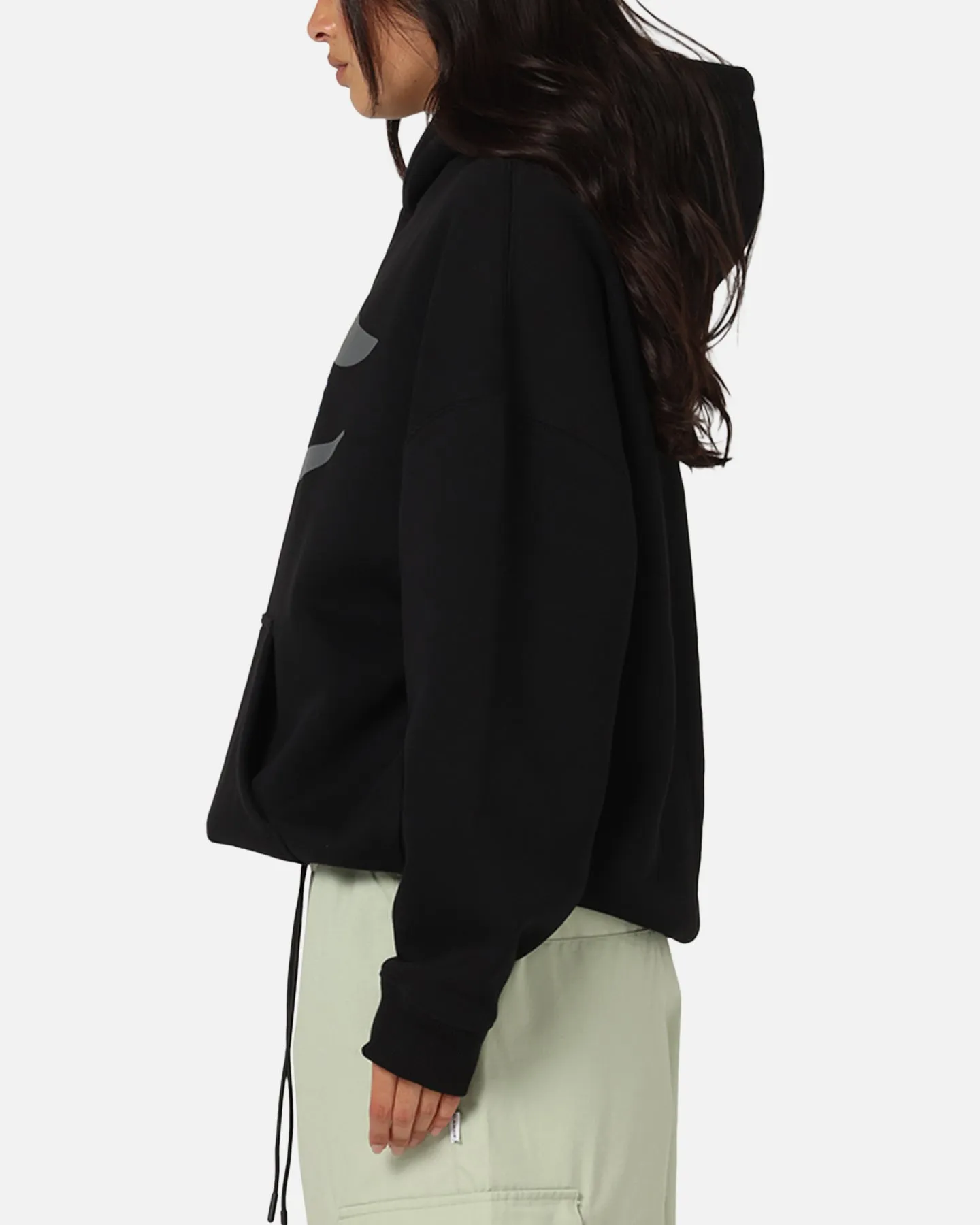Carre Crested Hoodie Black Springbok like