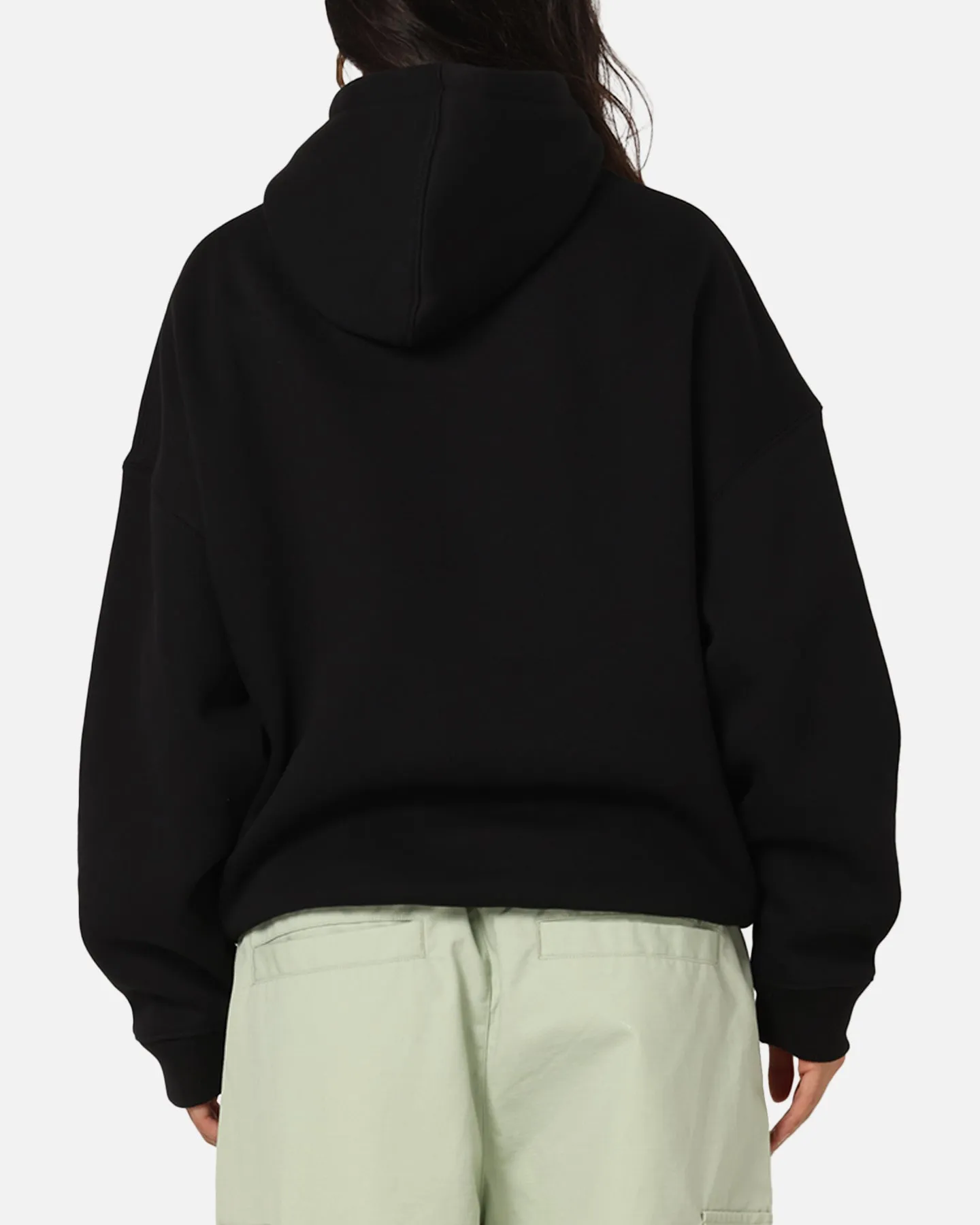 Nordic style Carre Crested Hoodie Black