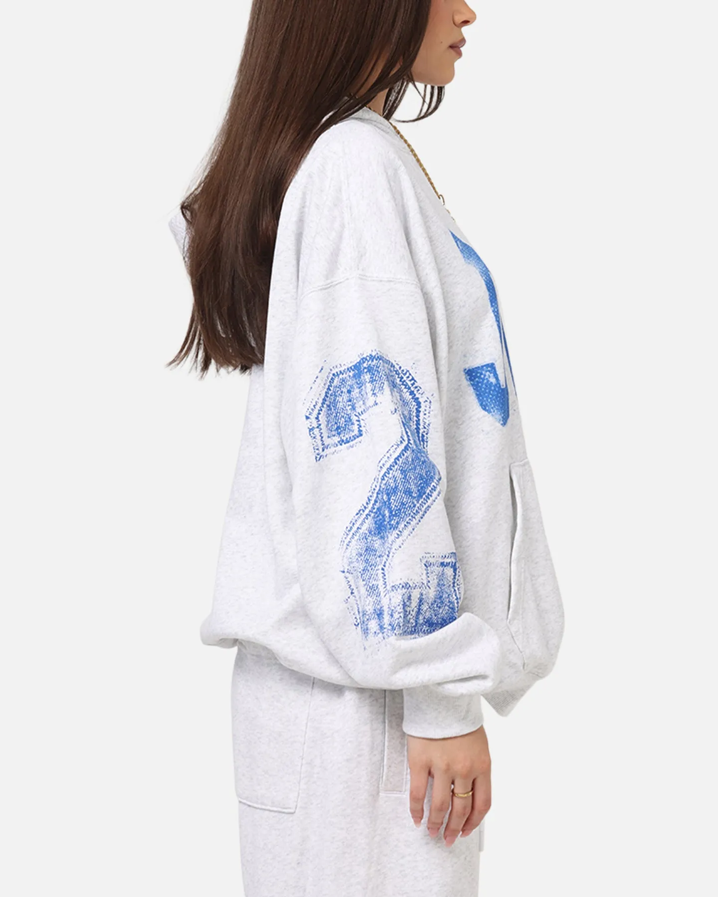 Jordan Brooklyn Collegiate Pullover Hoodie Birch Heather Grey Reinforced Hood Eco Conscious Dyes