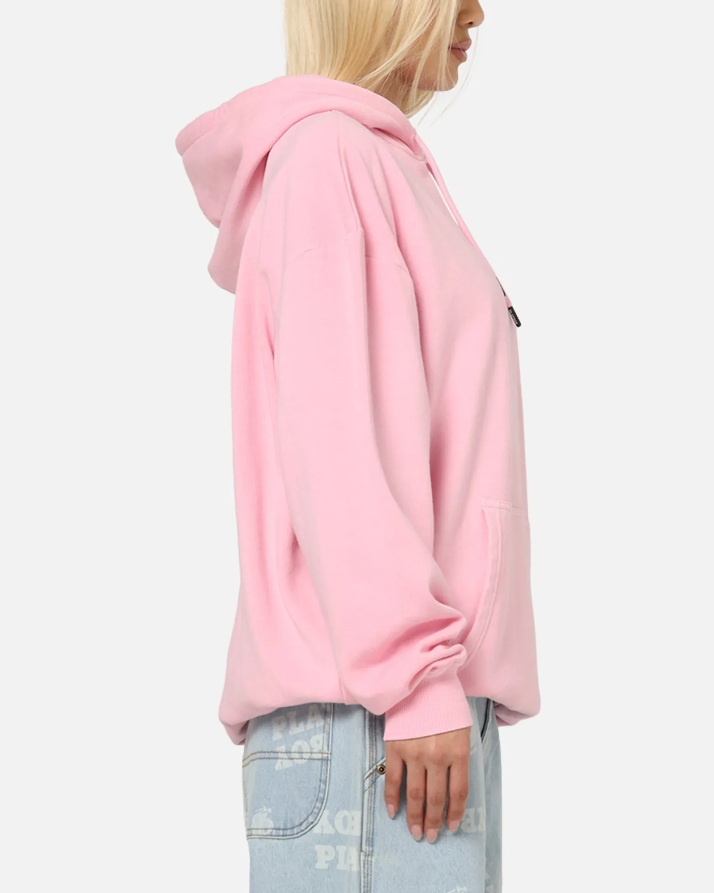 Wallaby like Playboy Stack Washed Hoodie Washed Pink