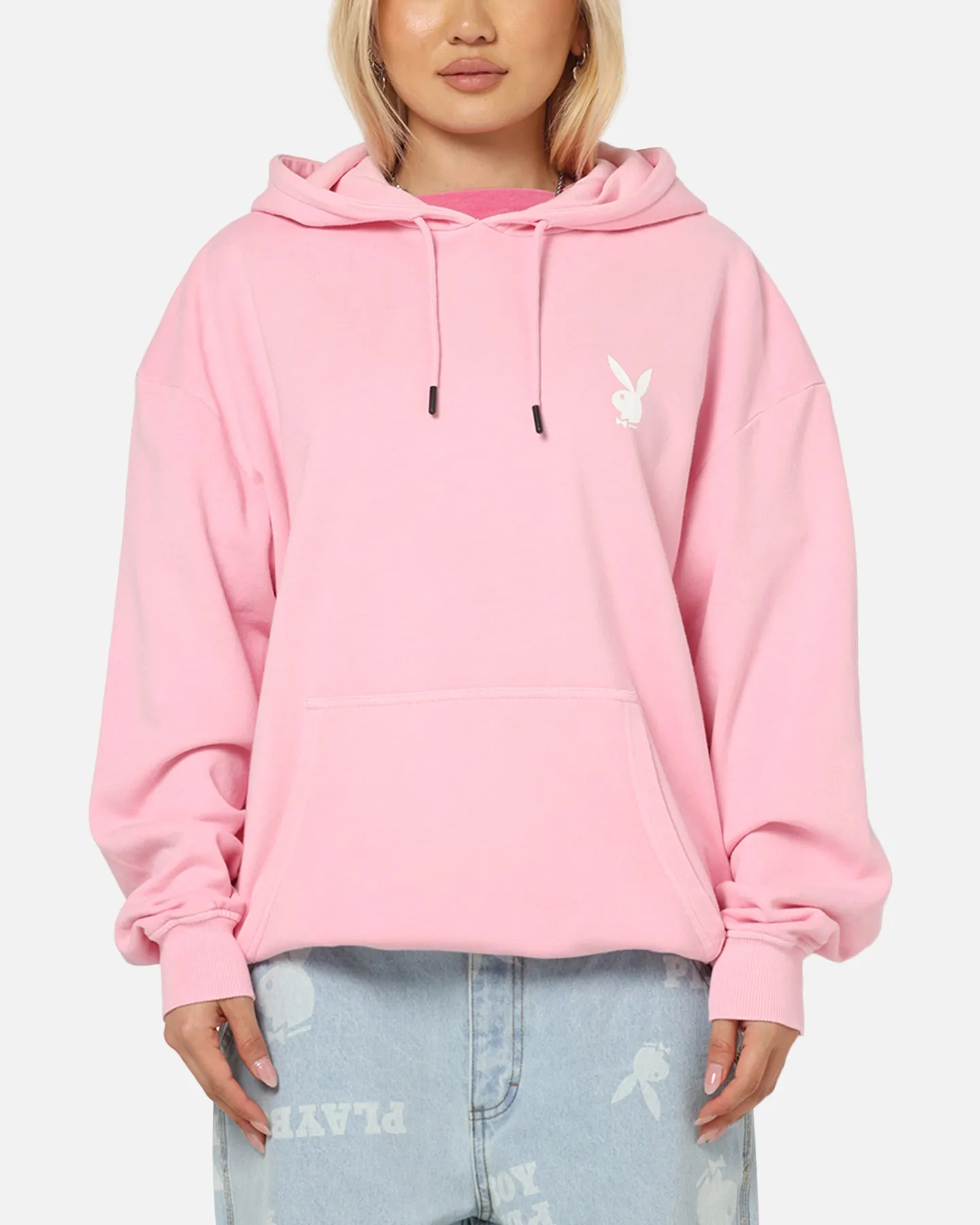 Errand Ready Playboy Stack Washed Hoodie Washed Pink
