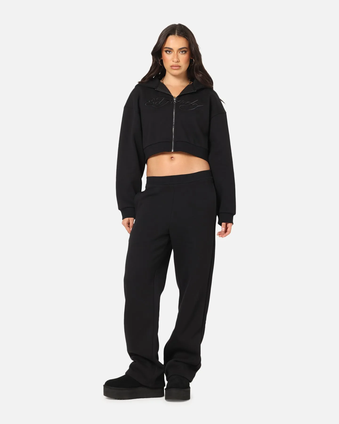 Ed Hardy Women's Butterfly Effect Hoodie Black summer cover