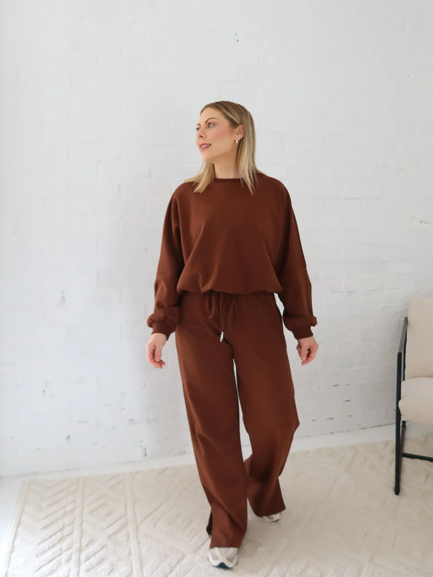 Sullivan Sweatshirt - Chocolate horseback riding outfit