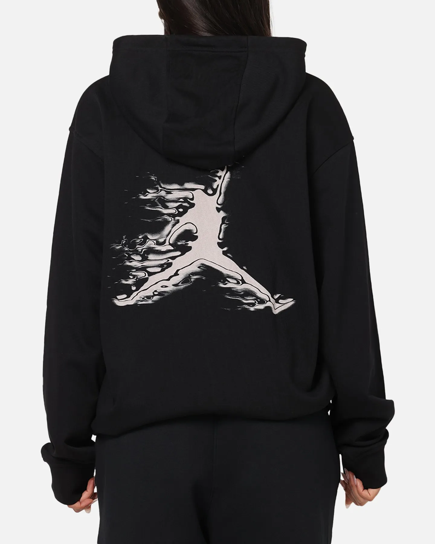 Jordan Dri-FIT Graphic Pullover Hoodie Black/White Runway Inspired