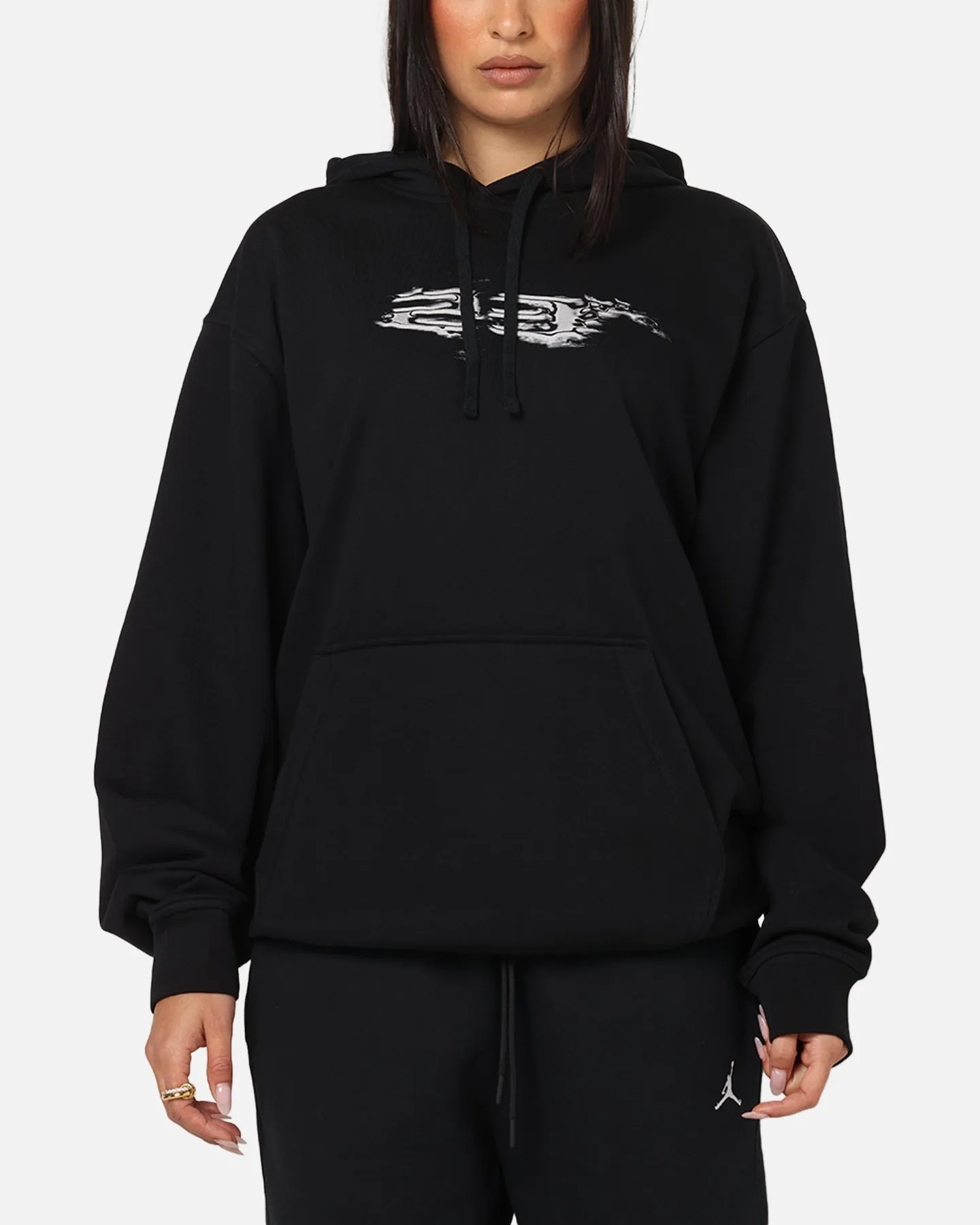 Unisex Appeal Exclusive piece Jordan Dri-FIT Graphic Pullover Hoodie Black/White