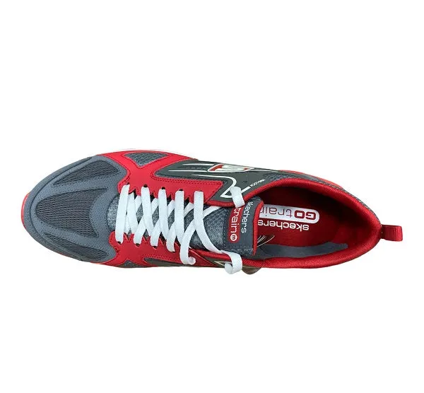 Skechers da ginnastica da uomo Go Train 53503 CCRD rosso grigio hydro - resistant shoes Trail Ready