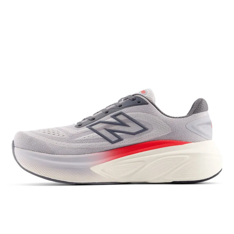 Enhanced grip Running Challenge Fresh Foam X More v6 - Grey Matter with True Red and Castlerock - Men's