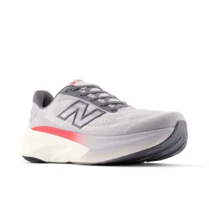 Fresh Foam X More v6 - Grey Matter with True Red and Castlerock - Men's Blown Rubber Sole running in a martial arts studio shoes