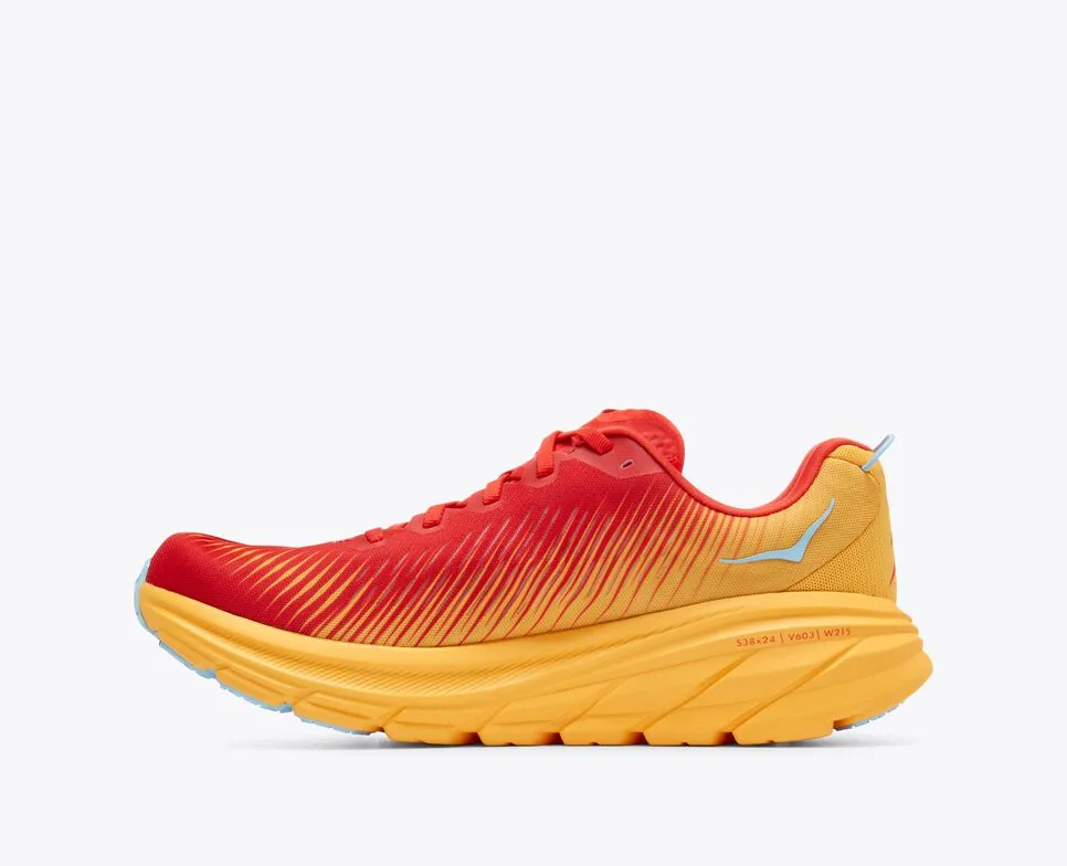 Hoka One One M Rincon 3 scarpa da running da uomo 1119395/FAYW fiesta-amber yellow Lightweight Cage Heat Dissipating Design