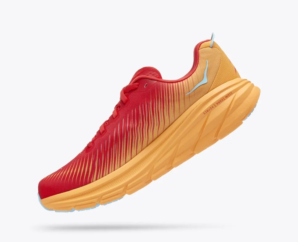 Hoka One One M Rincon 3 scarpa da running da uomo 1119395/FAYW fiesta-amber yellow running in a ice field area shoes Thermal Regulating Lining