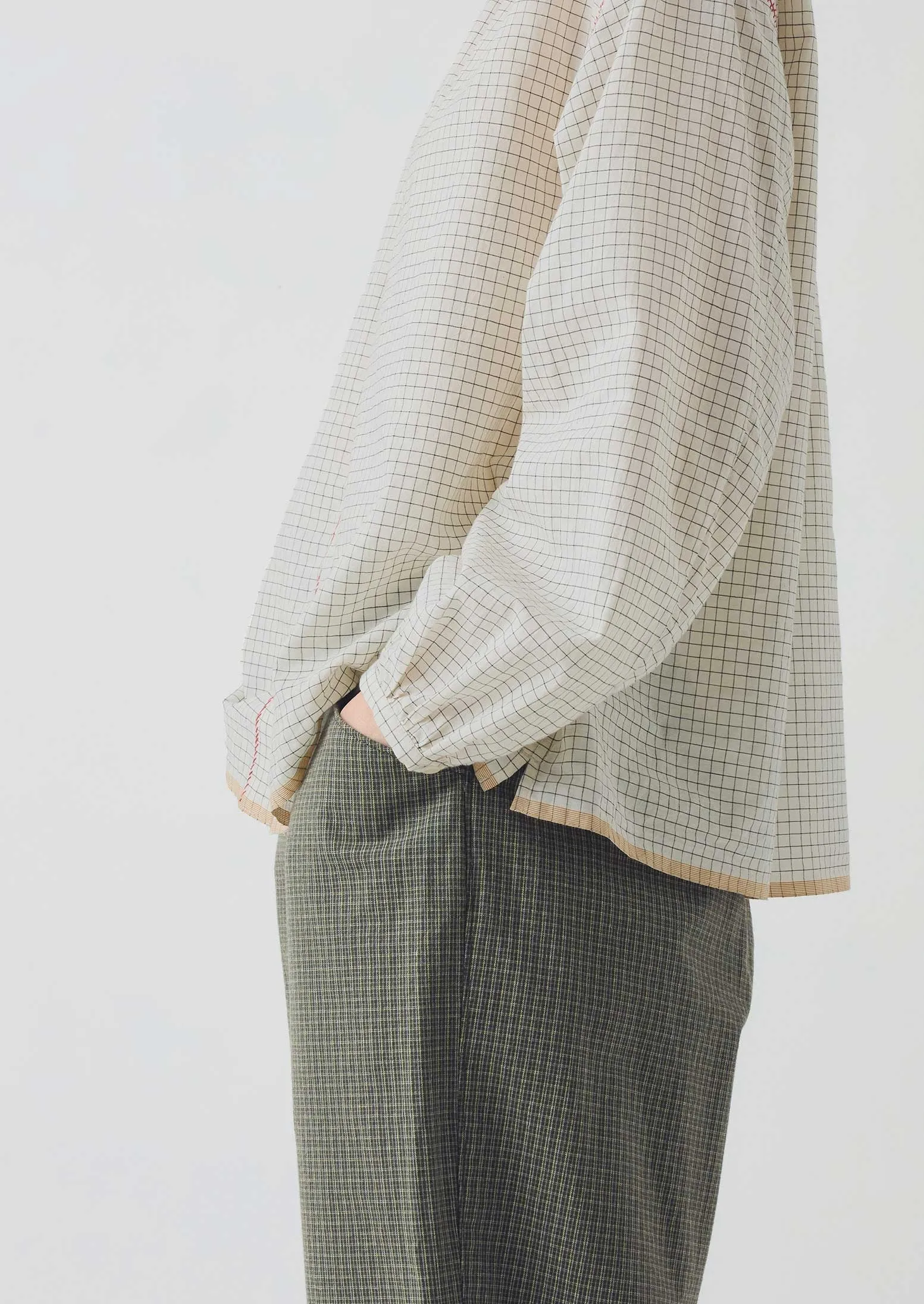 Alix Pixel Check Pants | Matcha Green snag resistant Cozy and Soft