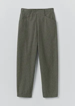 Smart Layer Alix Pixel Check Pants | Matcha Green