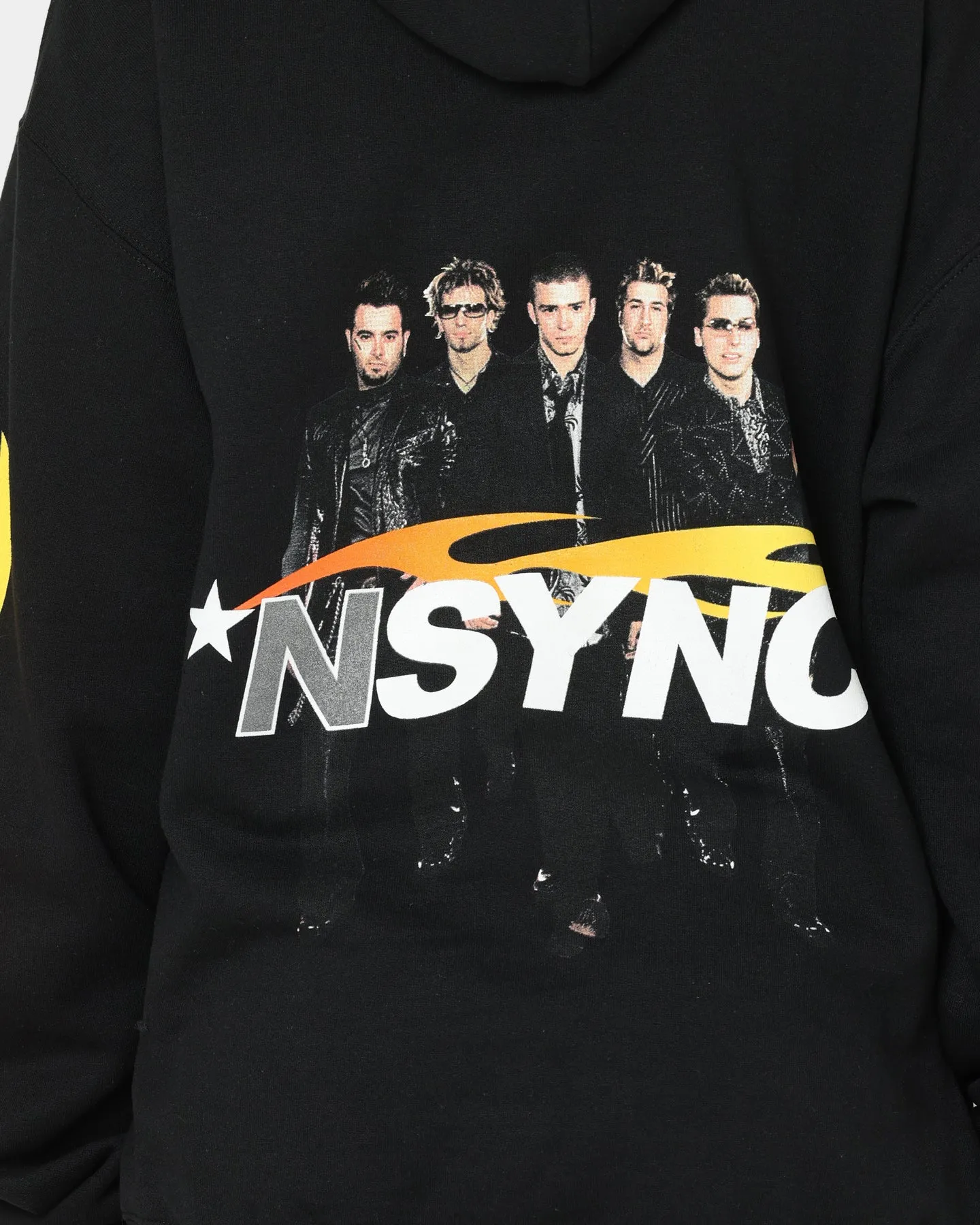 Affordable Fashion Comfy Look Wear NSYNC Flame Photo Hoodie Black