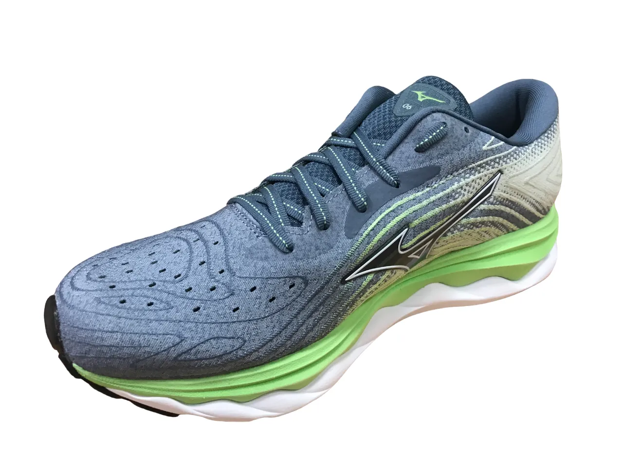 cushioned - footbed - material - plushness shoes Mizuno scarpa da corsa da uomo Wave Sky 6 J1GC220252 china blue-white