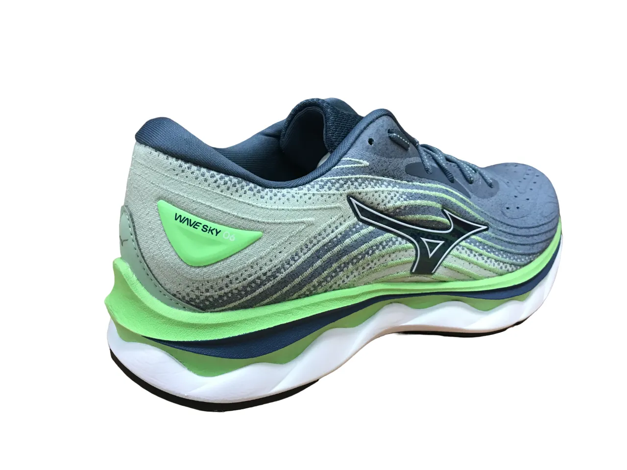 Dynamic Arch Bridge running in an airport area shoes Mizuno scarpa da corsa da uomo Wave Sky 6 J1GC220252 china blue-white