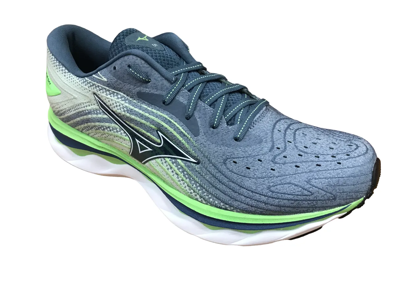 high - traction sole temporary shoes Mizuno scarpa da corsa da uomo Wave Sky 6 J1GC220252 china blue-white
