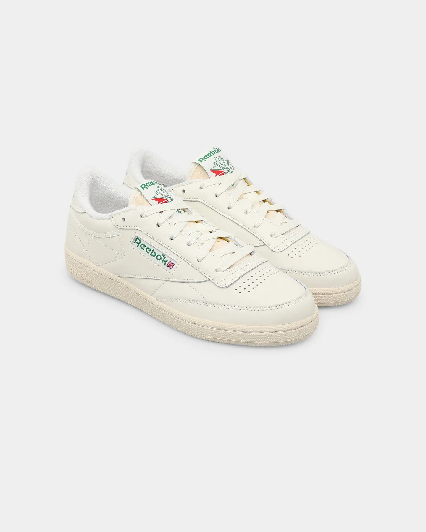 Reebok Women's Club C 85 Vintage Chalk Wide Toe Box Option Week Easy