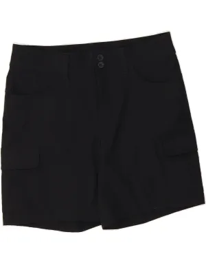 Quick Dry Wear Fit EDDIE BAUER Womens Cargo Shorts US 8 Medium W30 Black Nylon