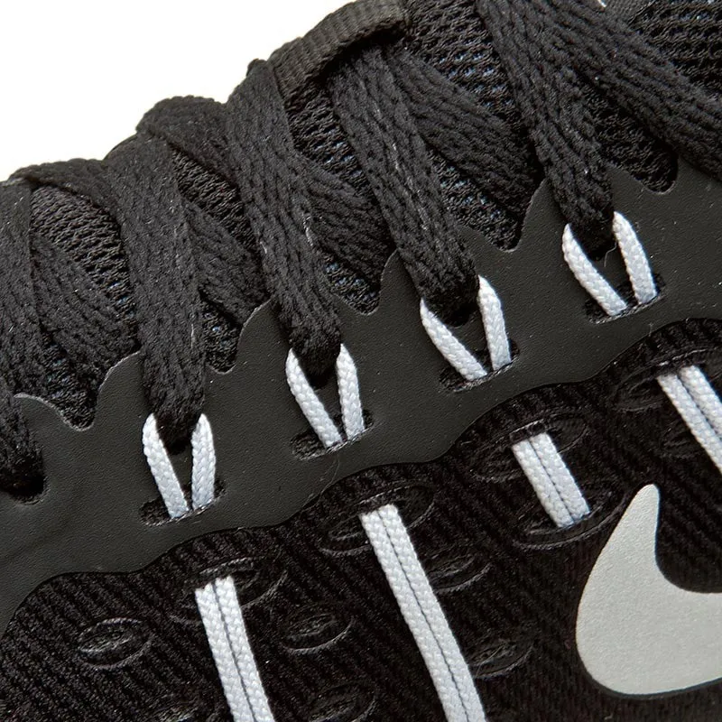 Nike scarpa da corsa da donna Lunarstelos 844736 001 nero-argento Lightweight Frame Structure Tuned Impact Zones