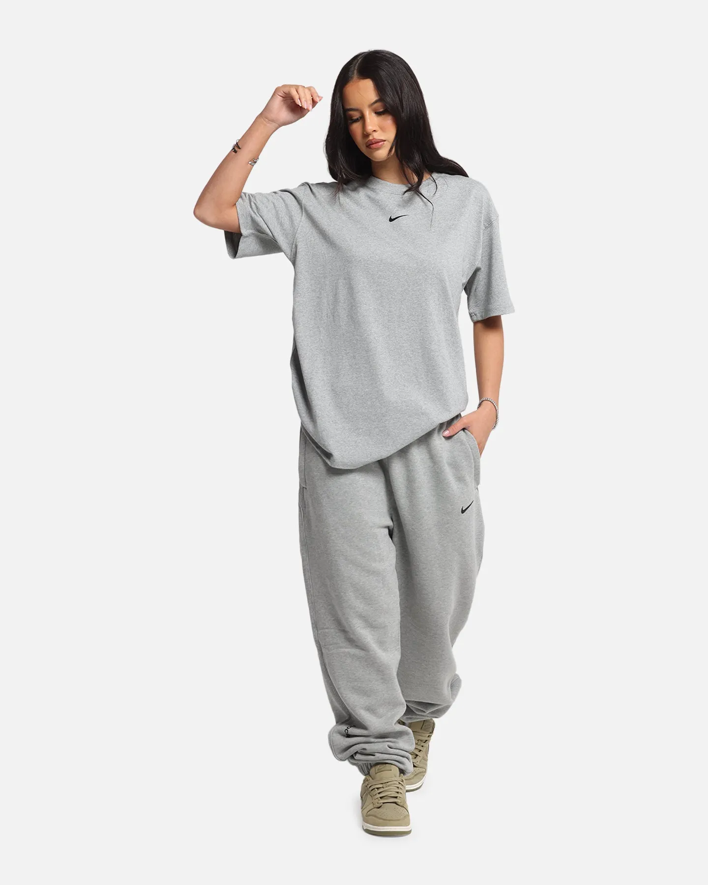 Easy to Style Button Down Nike Nocta CS T-Shirt Dark Grey Heather