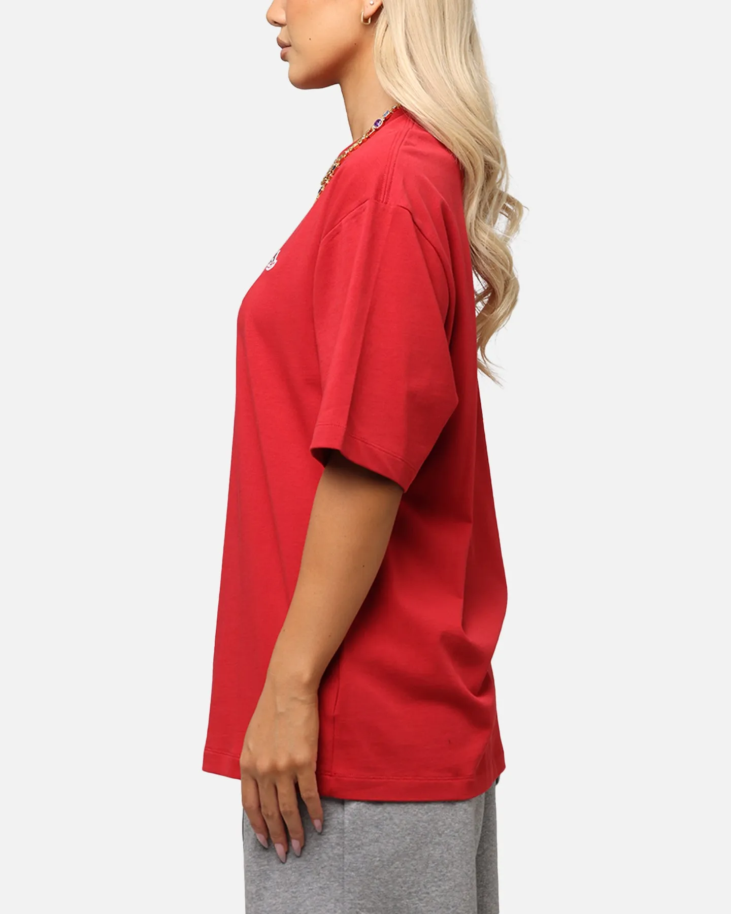Effortless Fit Jordan Brand Sneaker Patch Crew T-Shirt Varsity Red