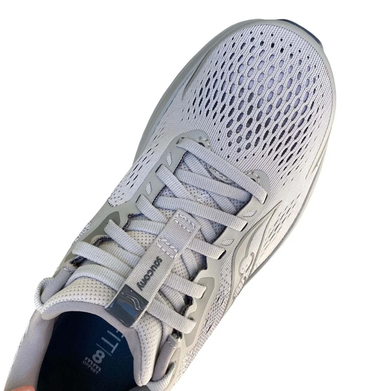 Flexible outdoor running shoes Saucony Guide 18 S20998-210 Scarpe Running Uomo Grigio Fossile