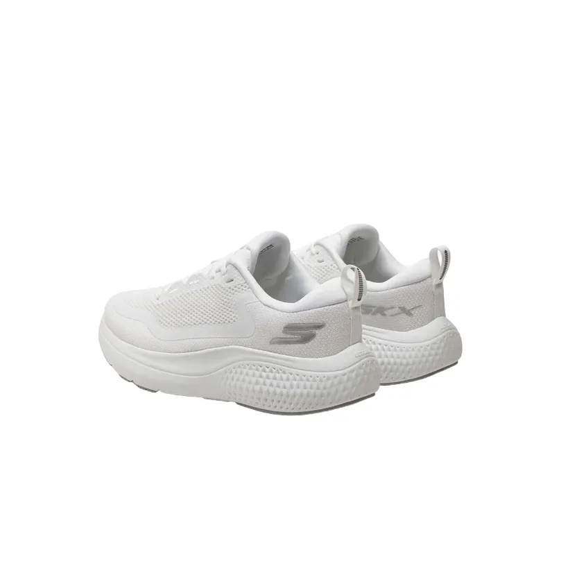 Reactive Response anti - blister running shoes Skeckers scarpa da corsa da donna Go Run Supersonic Max 172086/WSL bianco-argento